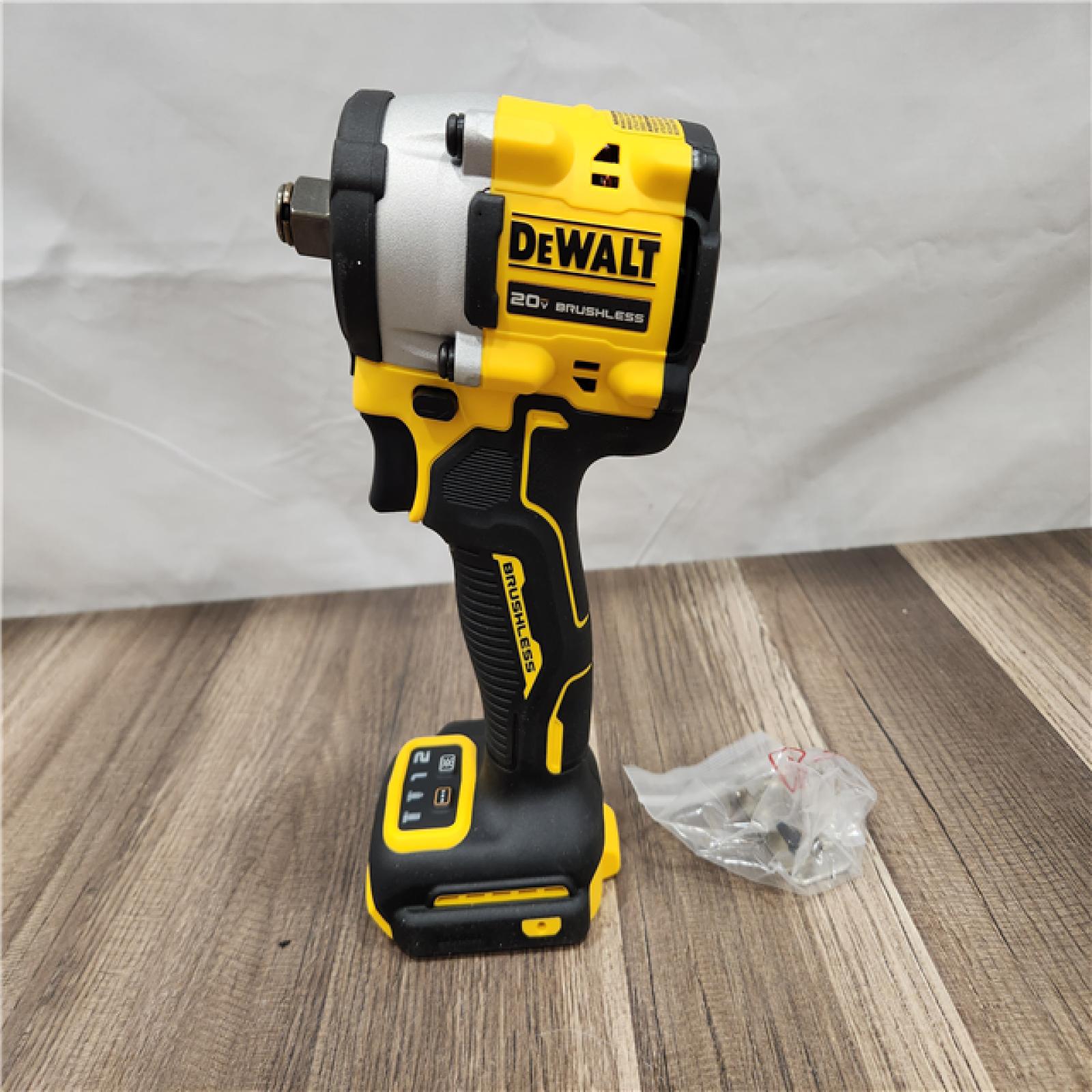 AS-IS DEWALT ATOMIC 20V MAX Cordless Brushless 1/2 in. Variable Speed Impact Wrench (Tool Only)
