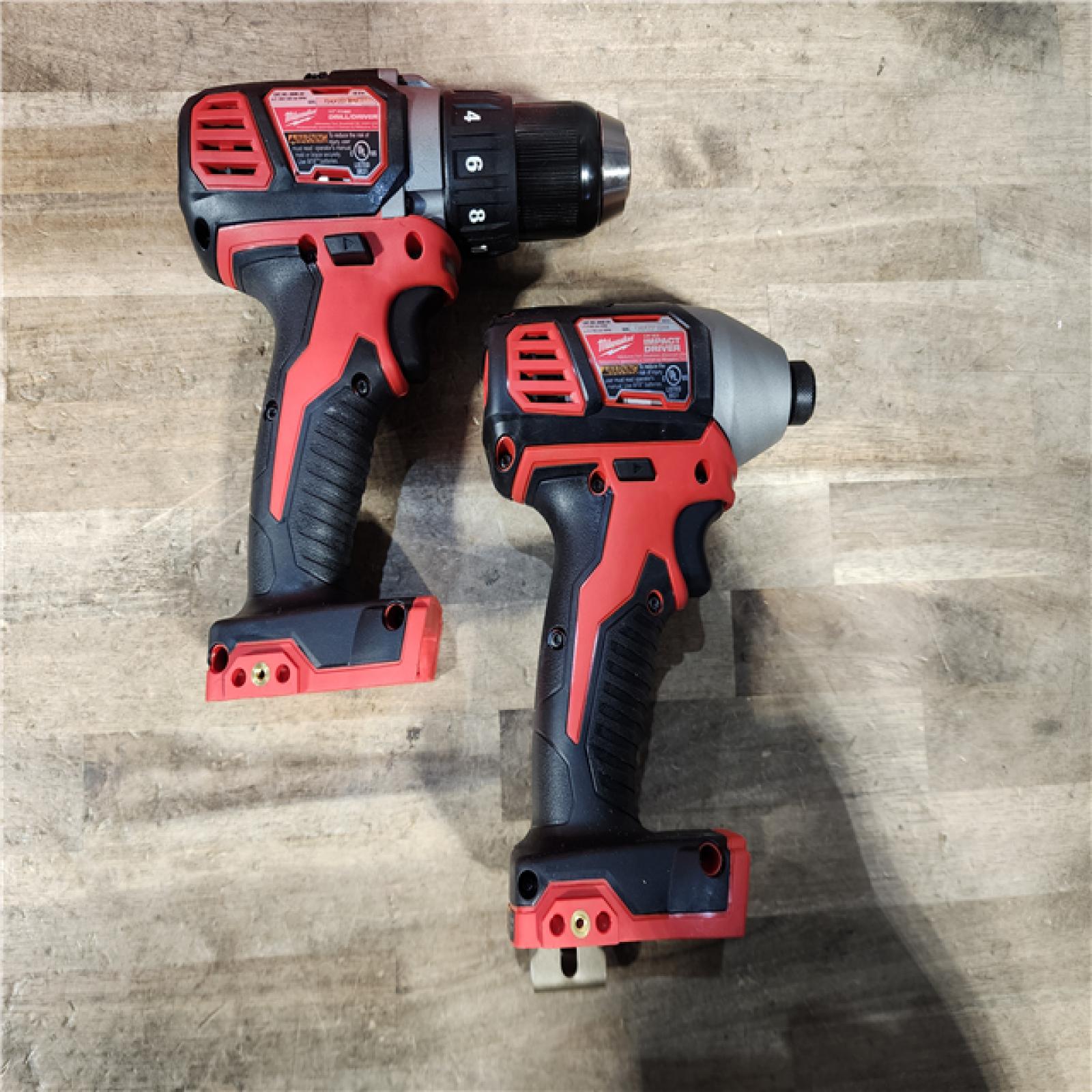 HOUSTON LOCATION - AS-IS Milwaukee M18 Brushed Cordless (2-Tool) Drill/Driver and Impact Driver Kit