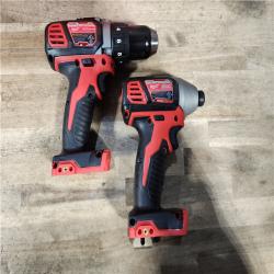 HOUSTON LOCATION - AS-IS Milwaukee M18 Brushed Cordless (2-Tool) Drill/Driver and Impact Driver Kit