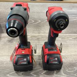 AS-IS Milwaukee FUEL 18V Lithium-Ion Brushless Cordless Hammer Drill and Impact Driver Combo Kit