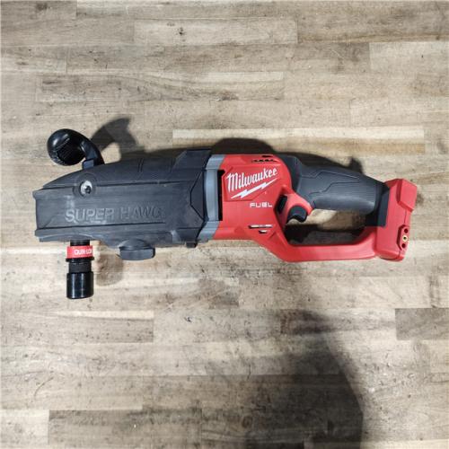 HOUSTON LOCATION - AS-IS Milwaukee FUEL 18V Lithium-Ion Brushless Cordless GEN 2 SUPER HAWG 7/16 in. Right Angle Drill (Tool-Only)
