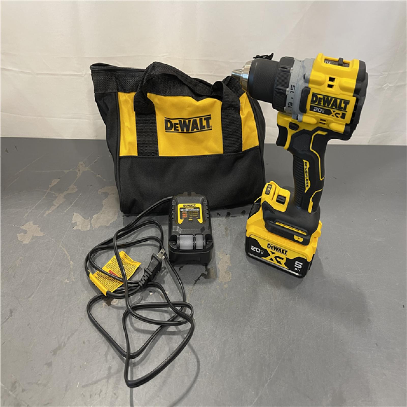 AS-IS - DEWALT 20V MAX XR Lithium-Ion Cordless Compact 1/2 in. Drill/Driver Kit