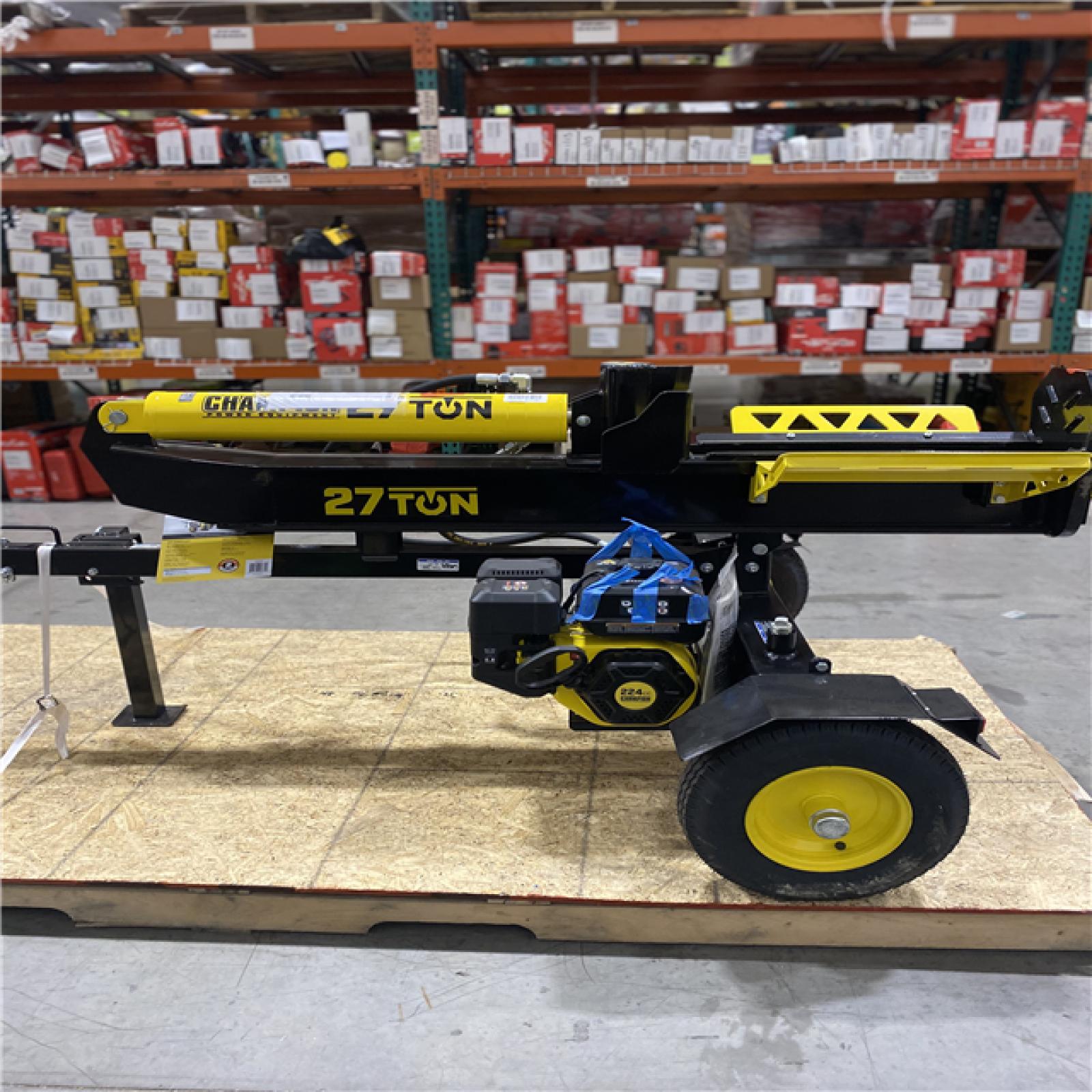 Dallas Location - As-Is  Champion Power Equipment 27 Ton 224 cc Gas Wood Log Splitter