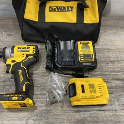 AS-IS DEWALT Atomic 20V Max Lithium-Ion Brushless Cordless Compact 1/4 in. Impact Driver Kit