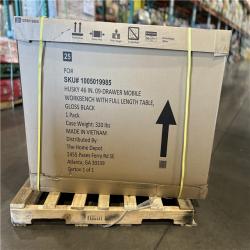 DALLAS LOCATION - AS-IS HUSKY 46IN  09 DRAWER MOBILE WORKBENCH