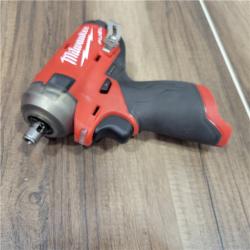 AS-IS Milwaukee M12 FUEL SURGE 12V Lithium-Ion Brushless Cordless 1/4 in. Hex Impact Driver Compact Kit W/Two 2.0Ah Batteries, Bag