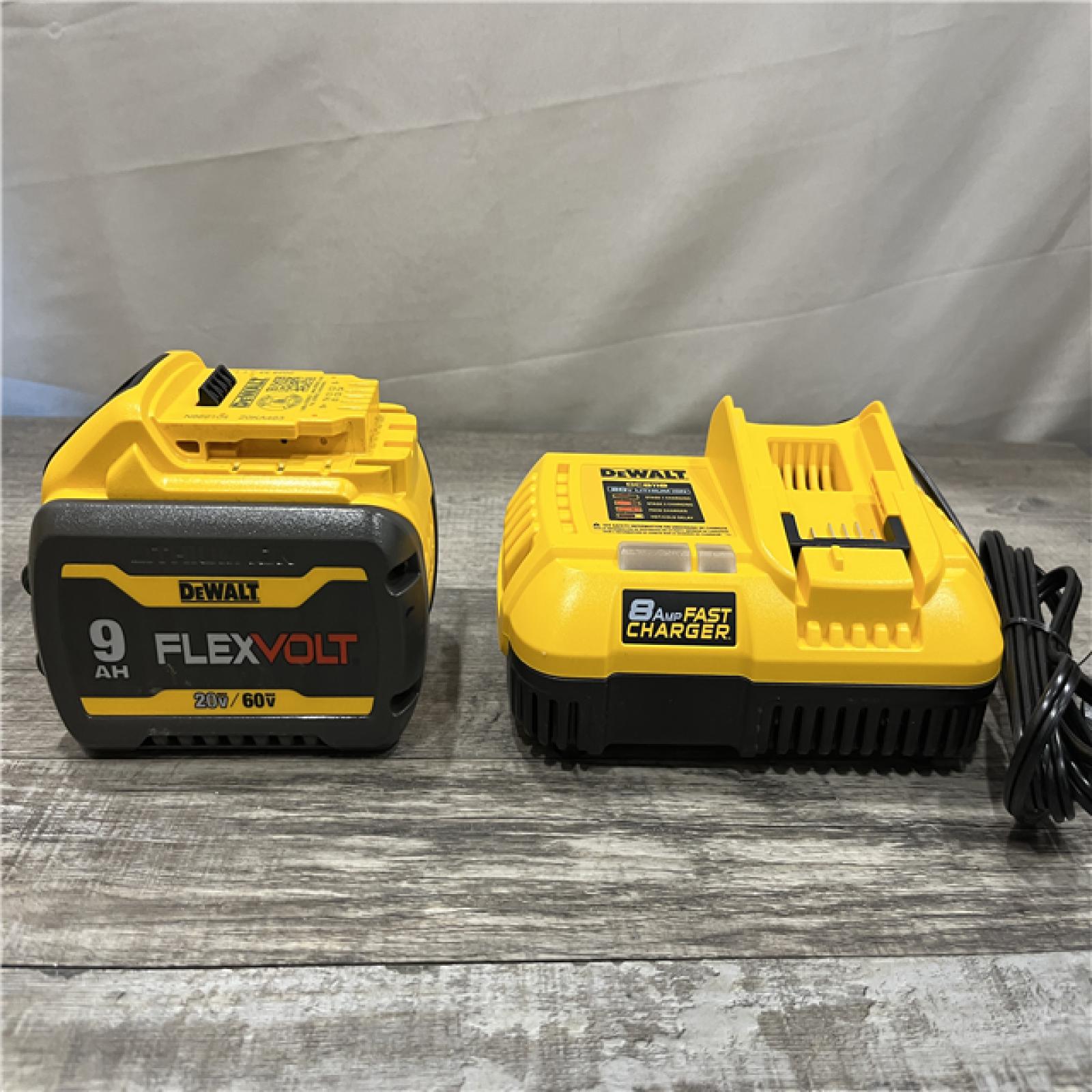 AS-IS DEWALT 20V/60V MAX FLEXVOLT Lithium-Ion 9.0Ah Battery and Charger Starter Kit