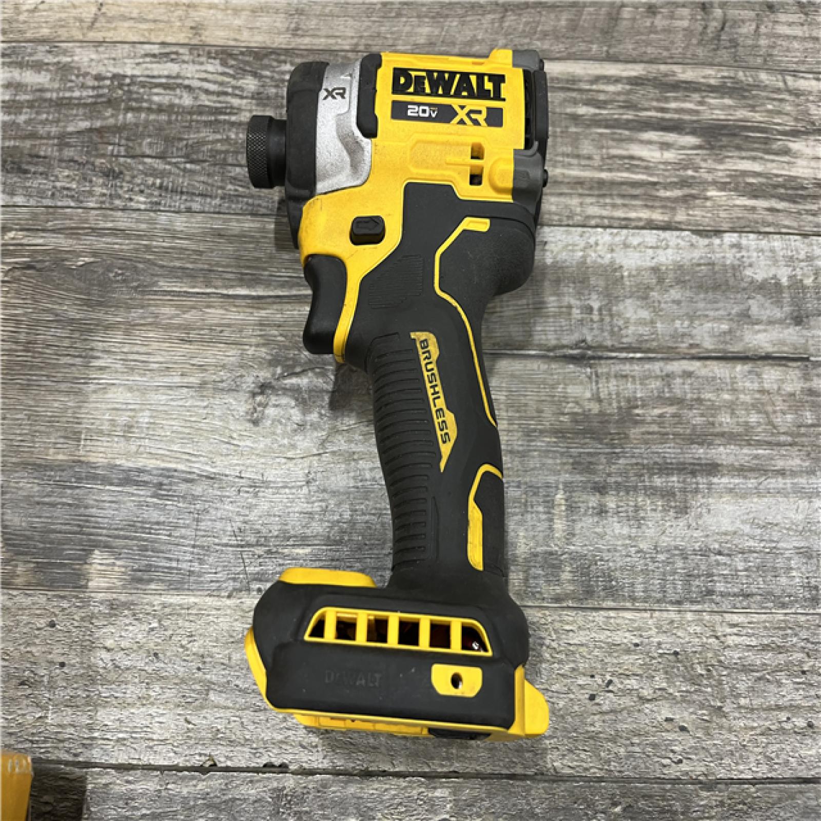 AS-IS DEWALT 20V MAX XR Lithium-Ion Brushless Cordless 3-Speed High Torque 1/4 in. Impact Driver Kit