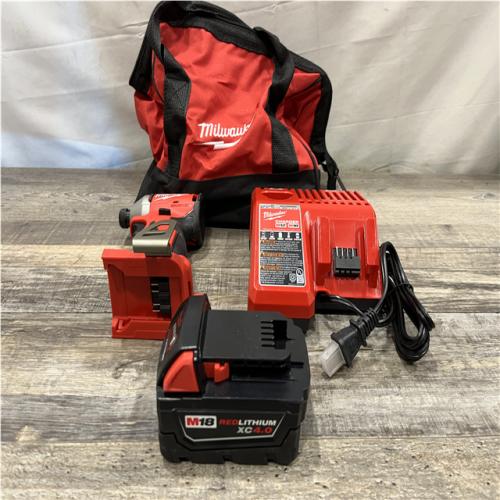 AS-IS Milwaukee 18V Lithium-Ion Compact Brushless Cordless 1/4 in. Impact Driver Kit