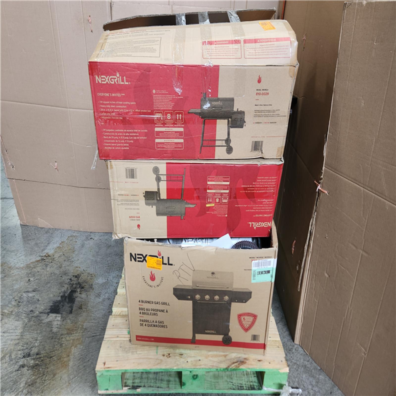 Phoenix AS-IS Mixed NexGrill Pallet (3-Grills)