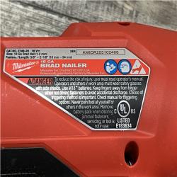 AS-IS - Milwaukee FUEL 18-Volt Lithium-Ion Brushless Cordless Gen II 18-Gauge Brad Nailer (Tool-Only)