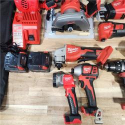 HOUSTON LOCATION - AS-IS Milwaukee 18-Volt Lithium-Ion Cordless (9-Tool) Combo Kit
