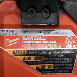 AS-IS Milwaukee FUEL GEN-2 18V Lithium-Ion Brushless Cordless SAWZALL Reciprocating Saw (Tool-Only)