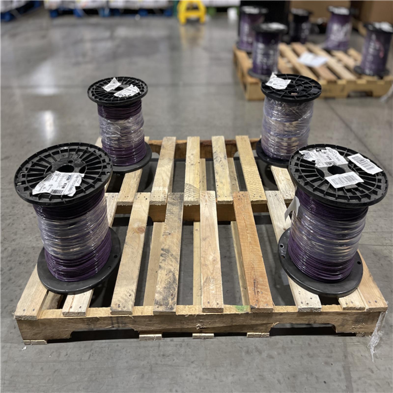 DALLAS LOCATION - AS-IS Southwire 2,500 ft. 12 Purple Solid CU THHN Wire(4 SPOOLS) (SEE NOTES)