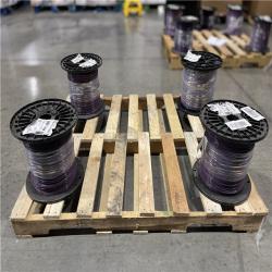 DALLAS LOCATION - AS-IS Southwire 2,500 ft. 12 Purple Solid CU THHN Wire(4 SPOOLS) (SEE NOTES)
