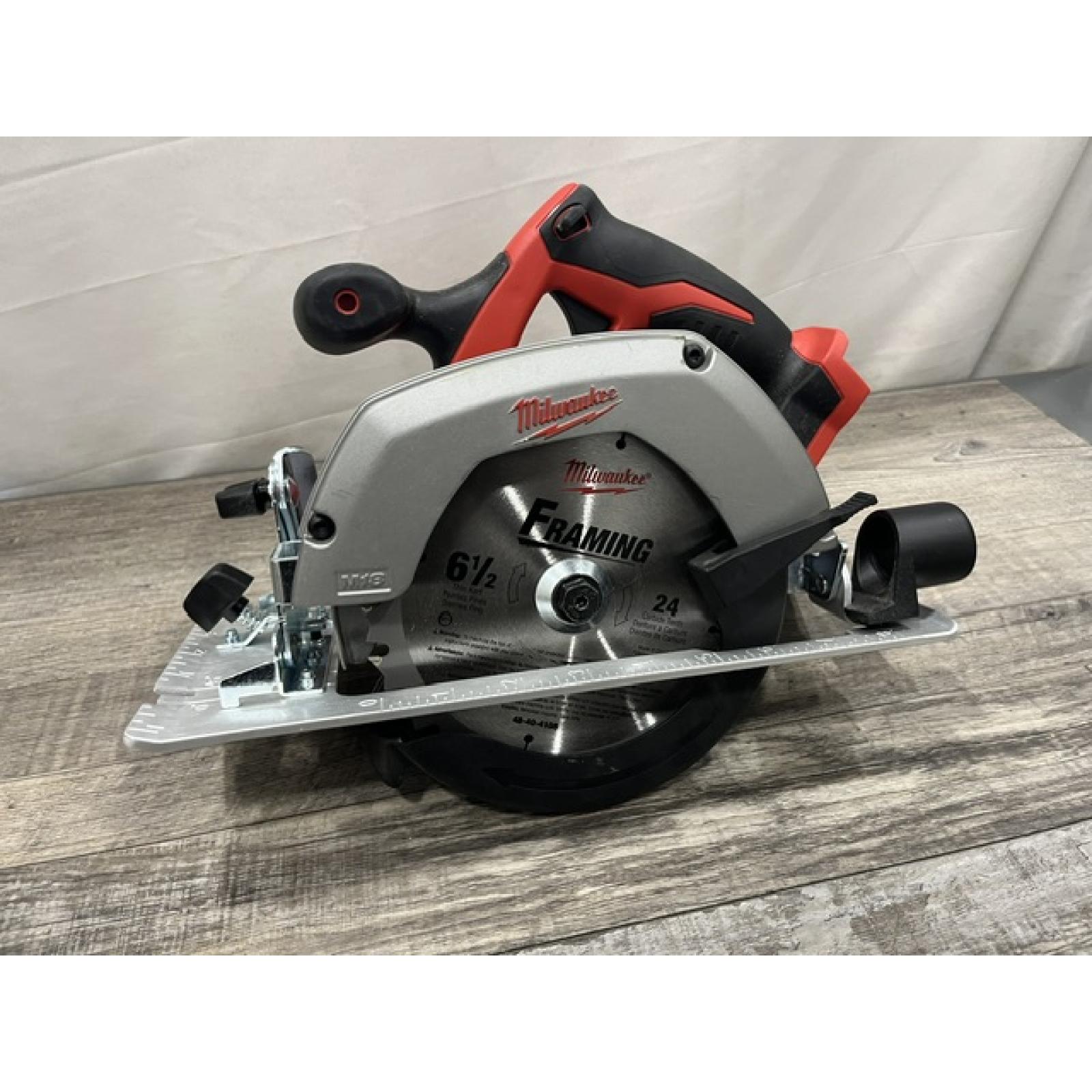 AS-IS Milwaukee 18V Lithium-Ion Cordless 6-1/2 in. Circular Saw (Tool-Only)