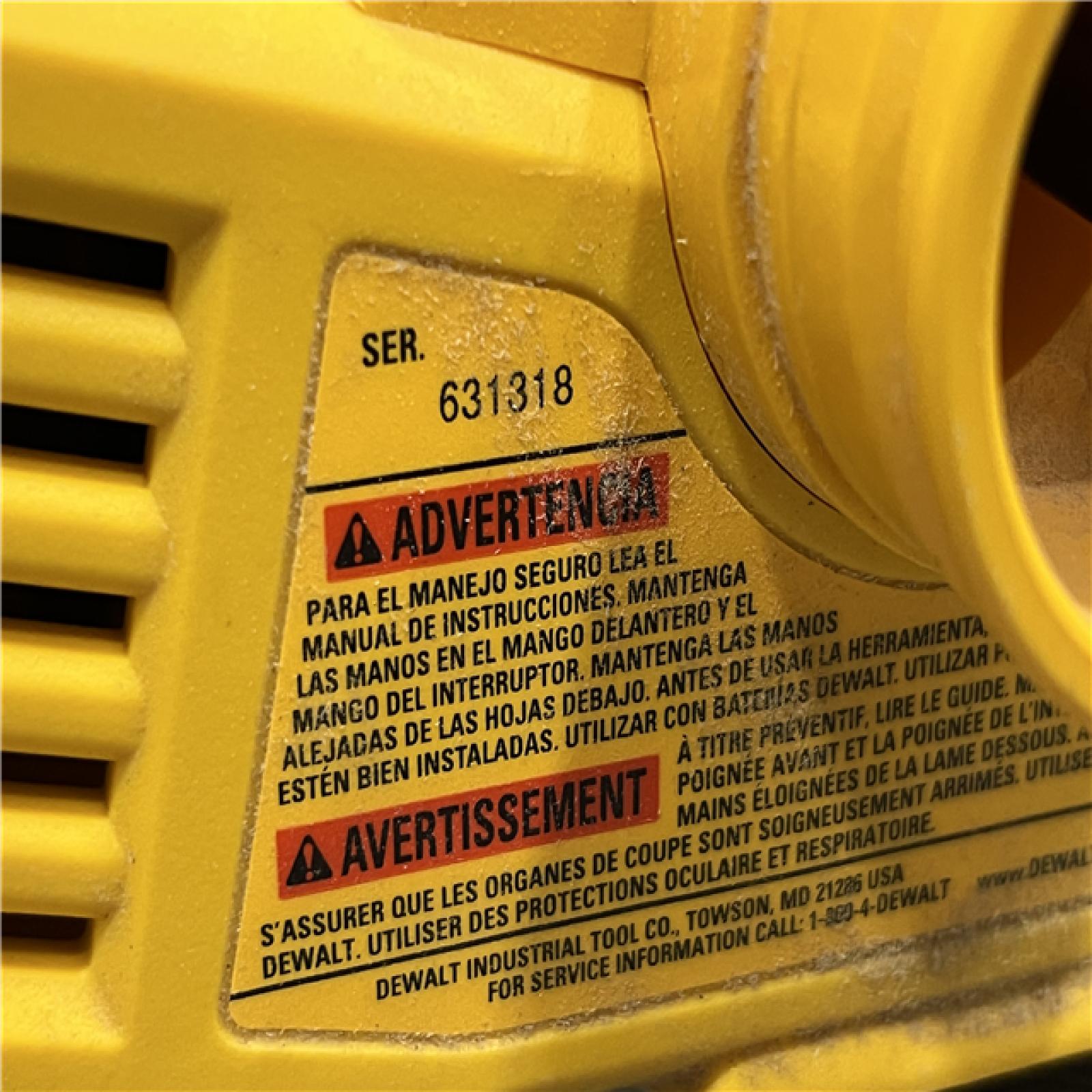 AS-IS DEWALT 20V MAX XR Cordless Brushless 3-1/4 in. Planer (Tool Only)