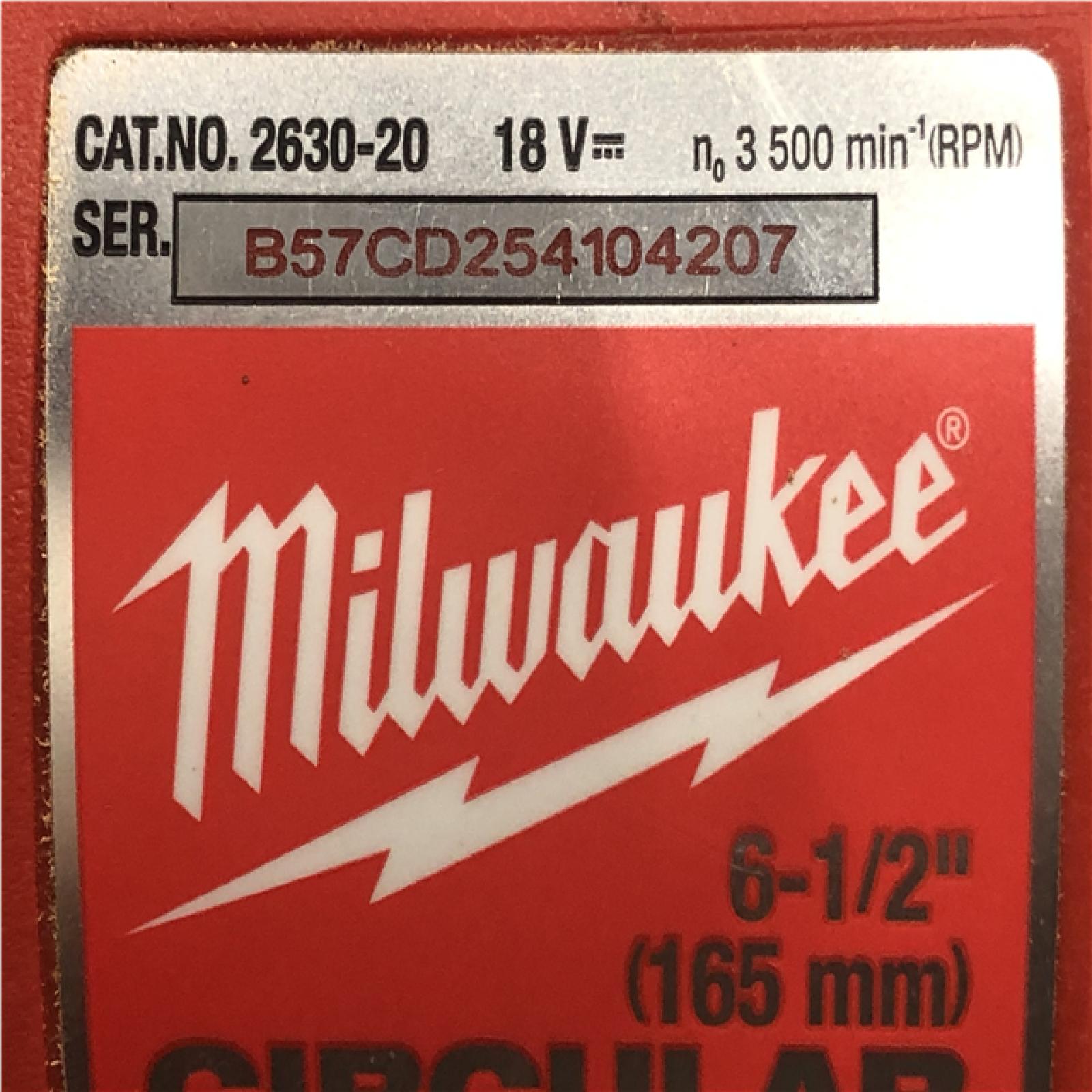 AS-IS Milwaukee 18V Lithium-Ion Cordless 6-1/2 in. Circular Saw (Tool-Only)