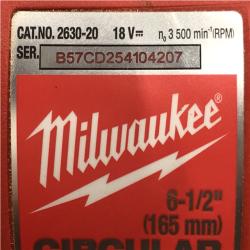 AS-IS Milwaukee 18V Lithium-Ion Cordless 6-1/2 in. Circular Saw (Tool-Only)