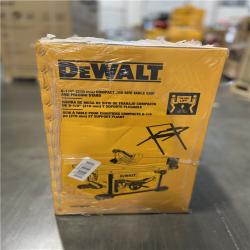 NEW! - DEWALT 15 Amp Corded 8-1/4 in. Compact Jobsite Tablesaw with Compact Table Saw Stand