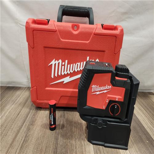 AS-IS- Milwaukee -Green Beam Laser Cross Line Plumb Point Rechargeable USB (TOOL ONLY)