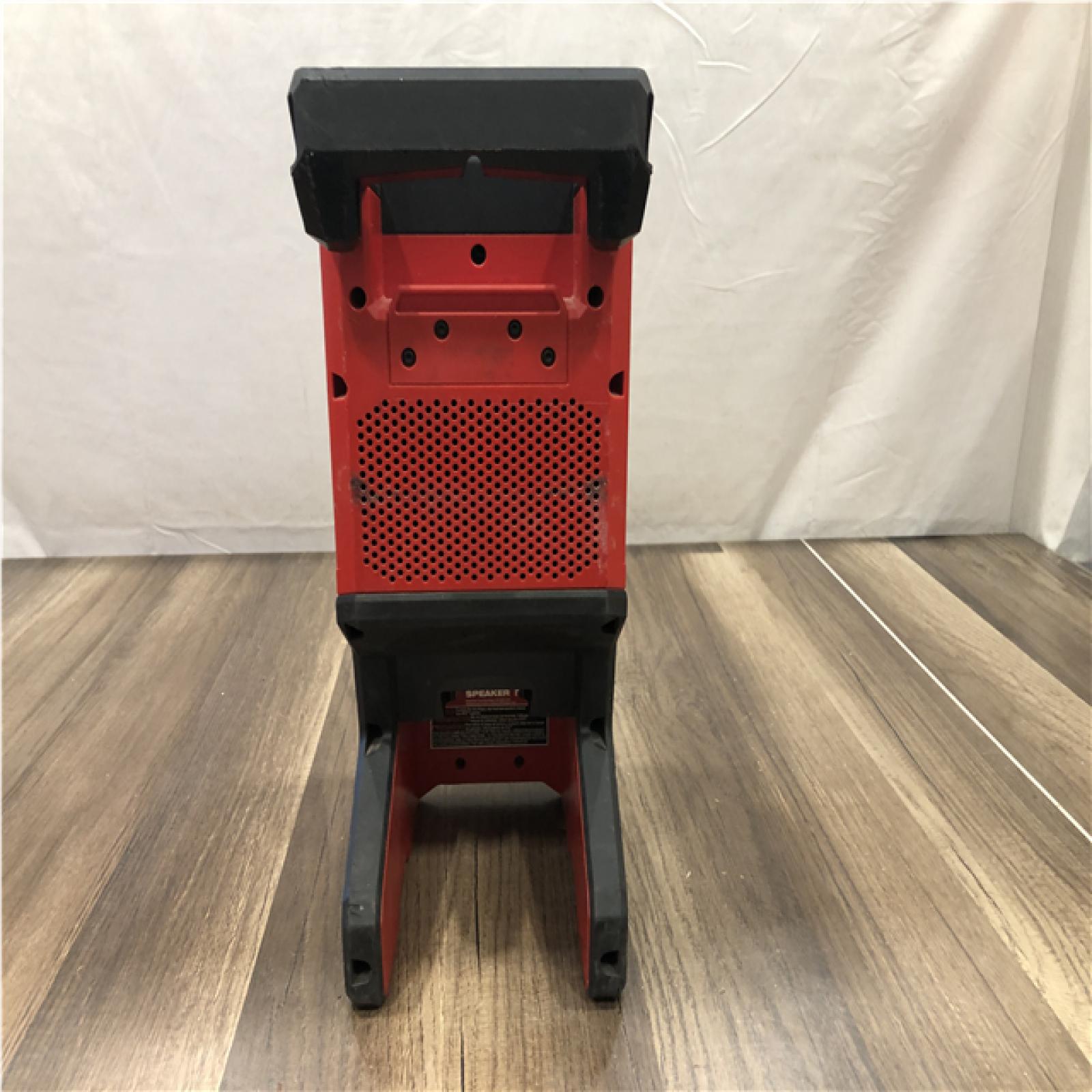 AS-IS Milwaukee 18V Lithium-Ion Cordless Wireless Bluetooth Jobsite Speaker (Tool-Only)