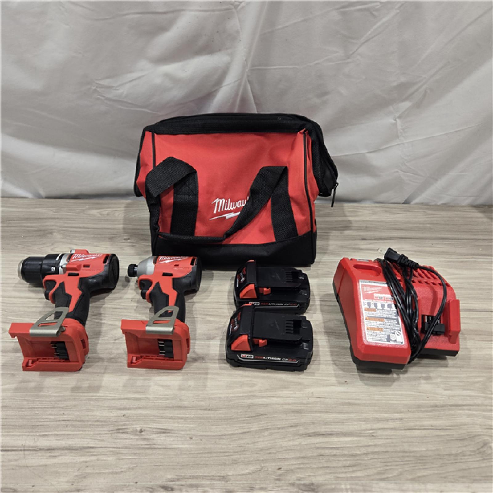 AS-IS Milwaukee M18 Compact Brushless 2-Tool Combo Kit