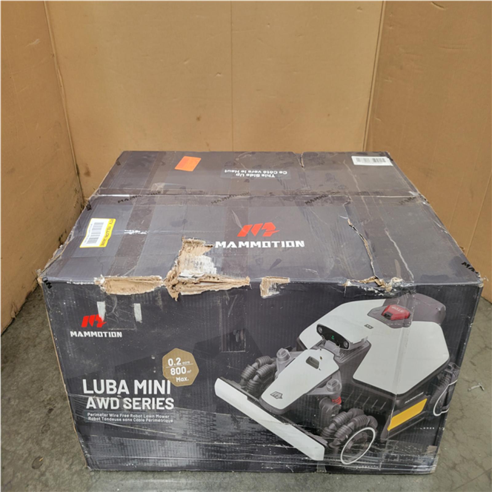 CALIFORNIA NEW MAMMOTION LUBA MINI AWD SERIES ROBOT LAWN MOWER
