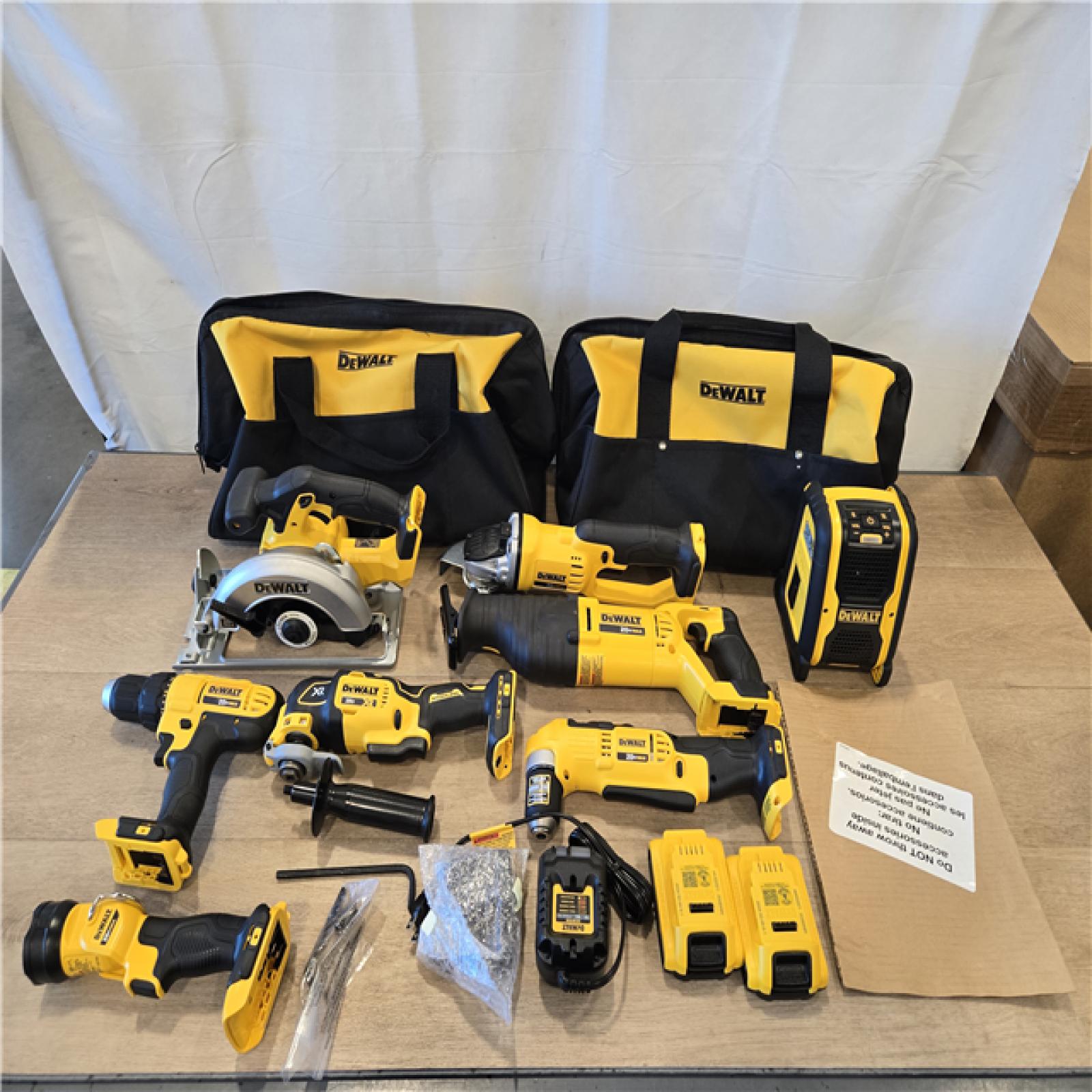 AS-IS Dewalt 20V MAX 9-Tool Power-Tool Combo Kit