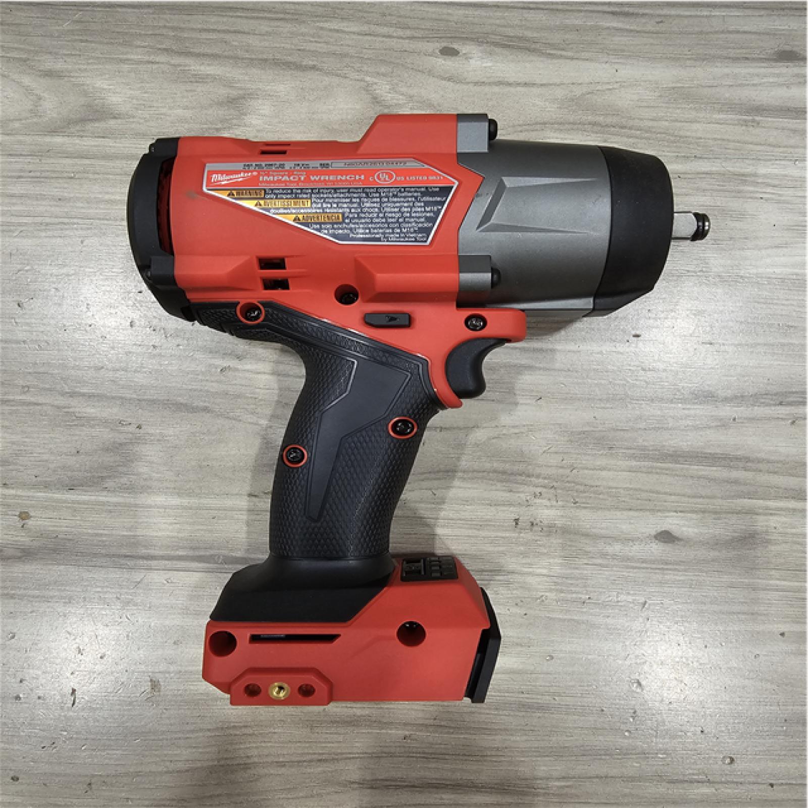 AS-IS Milwaukee FUEL 18V Lithium-Ion Brushless Cordless 1/2 in. Impact Wrench with Friction Ring (Tool-Only)