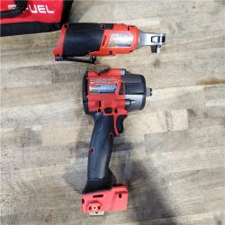 HOUSTON LOCATION - AS-IS MILWAUKEE 2 TOOL COMBO KIT W/ (2) BATTERY & CHARGER