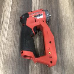 AS-IS Milwaukee  FUEL 12V Lithium-Ion Brushless Cordless 4-in-1 Installation 3/8 in. Drill Driver with 4 Tool Head (Tool-Only)