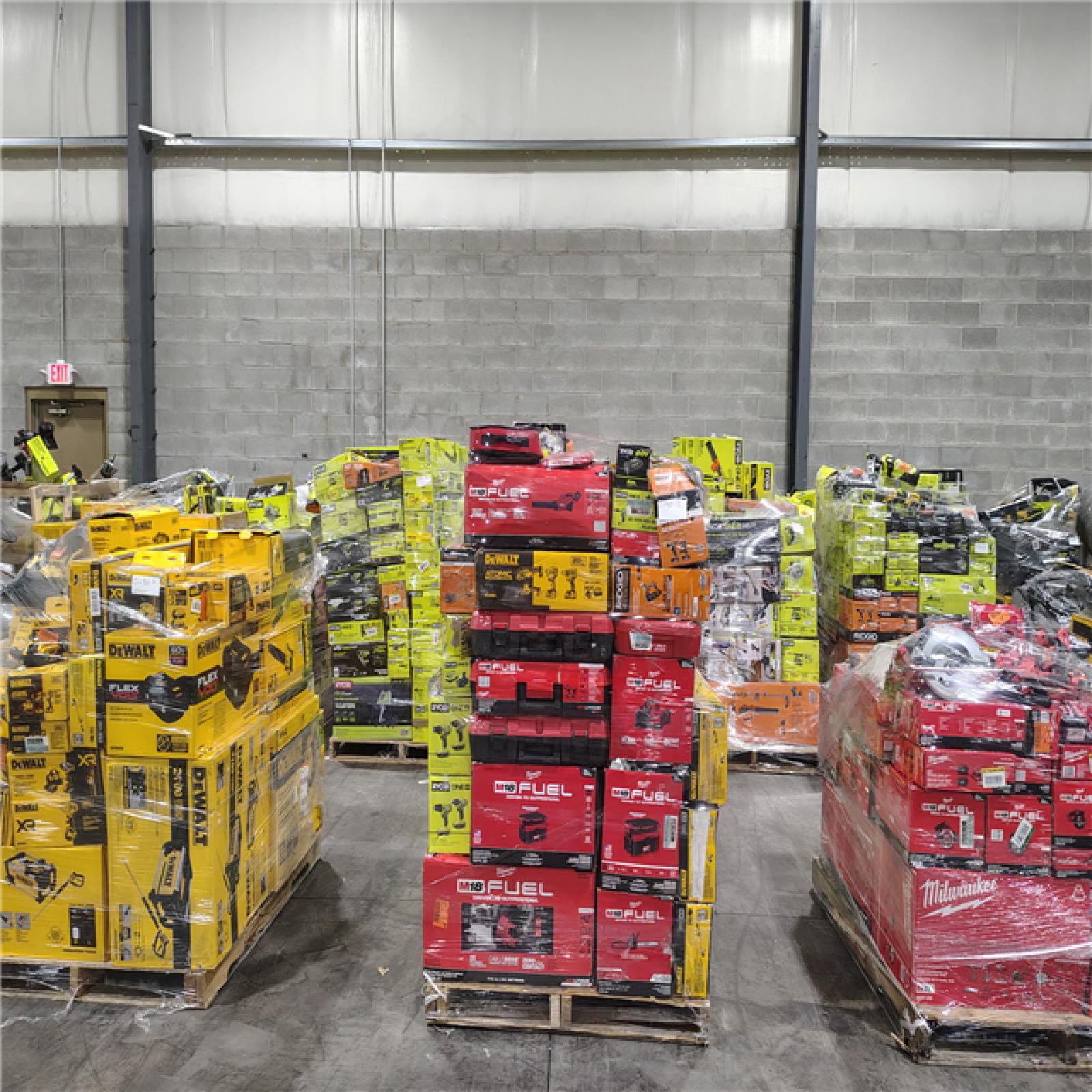 Pittston Location As-Is Power Tools Partial Truckload (13 Pallets) 0790-B