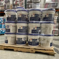 DALLAS LOCATION - GAF RoofShield Top Coat 5 Gal. White Acrylic Reflective Elastomeric Roof Coating PALLET-(37 UNITS)