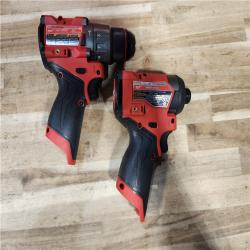 HOUSTON LOCATION - AS-IS Milwaukee  FUEL 12-Volt Lithium-Ion Brushless Cordless Hammer Drill and Impact Driver Combo Kit