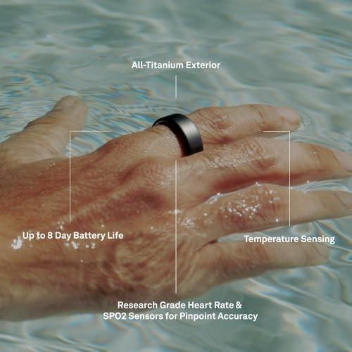 Oura Ring 4 Sleep & Fitness Smart Ring - Silver - Size 7
