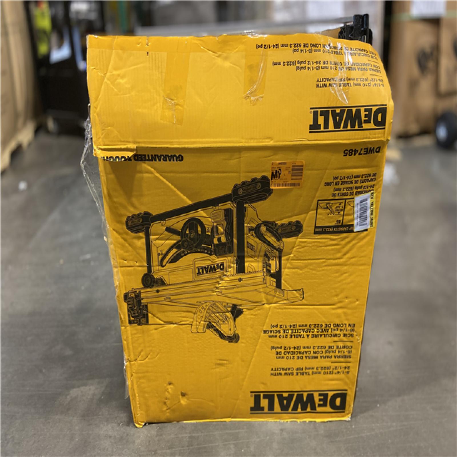 AS-IS - DEWALT 15 Amp Corded 8-1/4 in. Compact Portable Jobsite Tablesaw