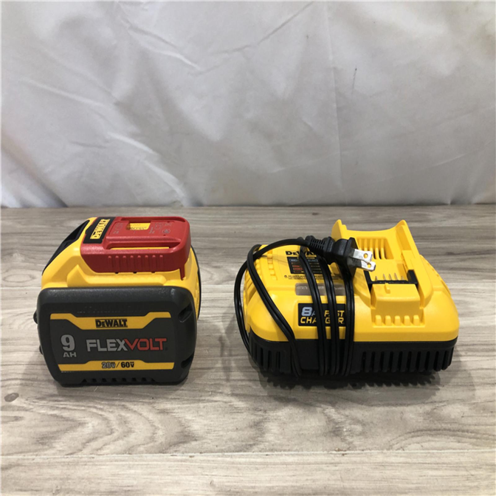 AS-IS FLEXVOLT 20V/60V MAX Lithium-Ion 9. 0 Ah Battery Pack and Charger Starter Kit