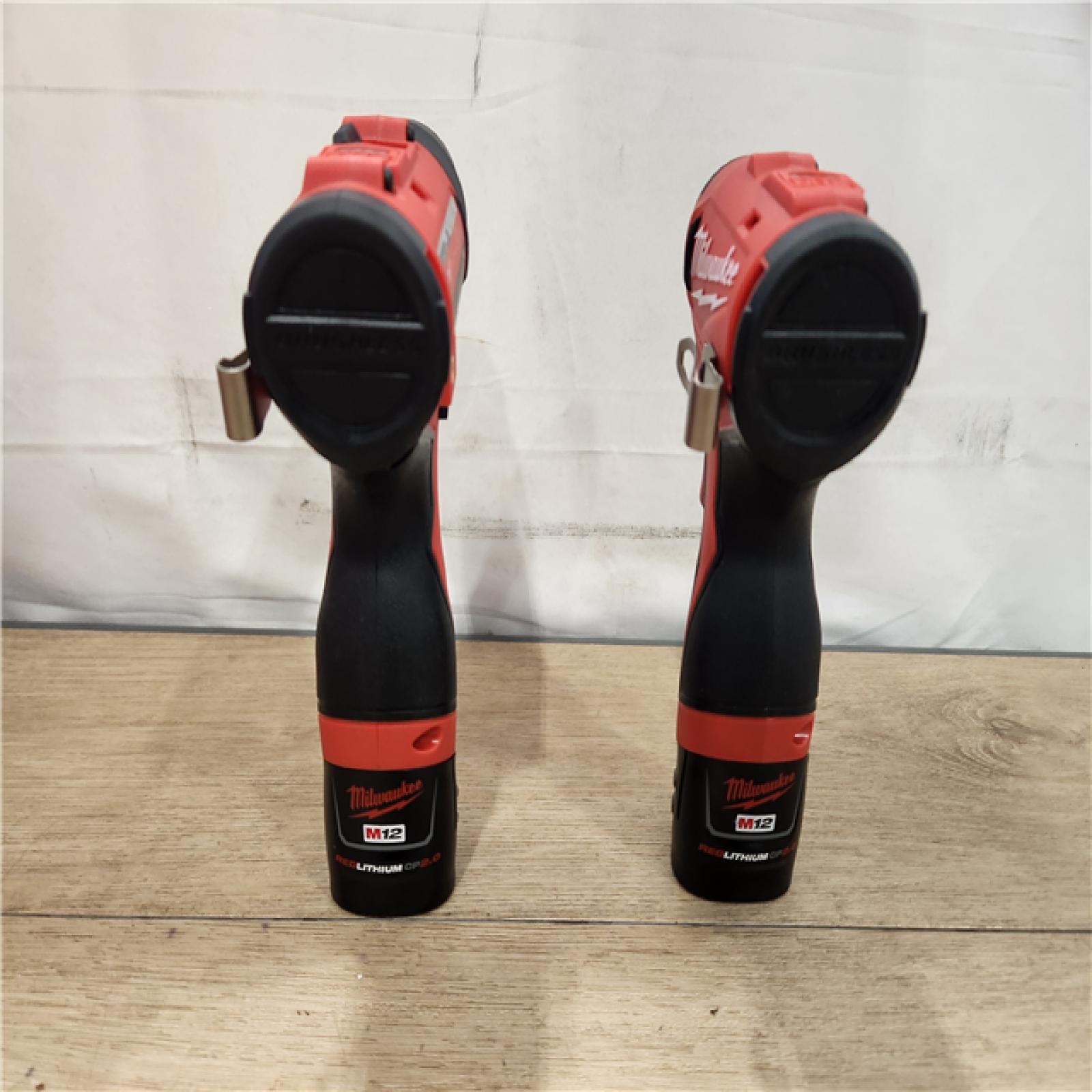 M12 12-Volt Lithium-Ion Brushless Cordless Subcompact Drill and Impact Driver Combo Kit W/2 Batteries and Bag (2-Tool)