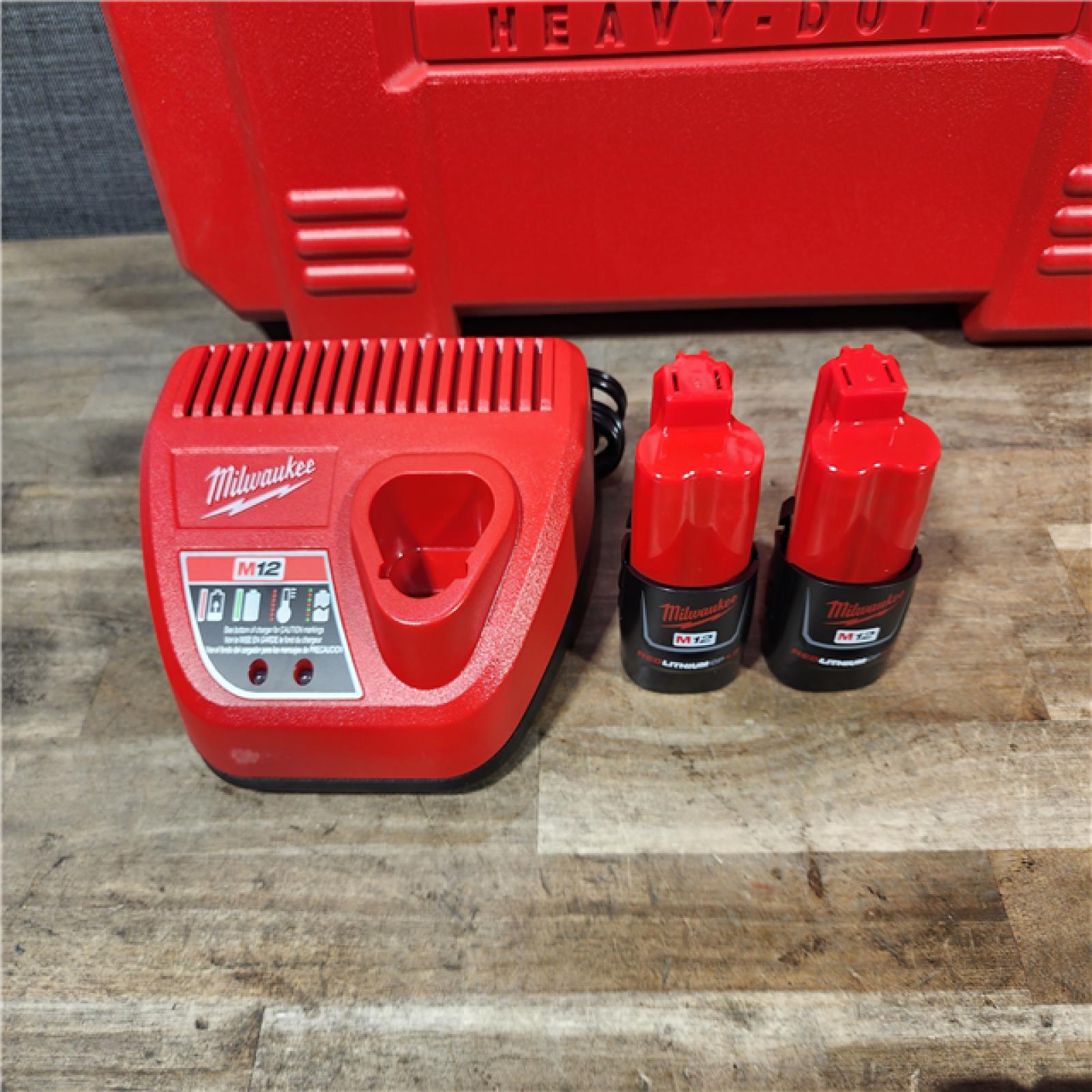 HOUSTON LOCATION - AS-IS (APPEARS LIKE NEW) M12 12-Volt Lithium-Ion Force Logic Cordless Press Tool Kit (3 Jaws Included) with Two 1.5 Ah Battery and Hard Case