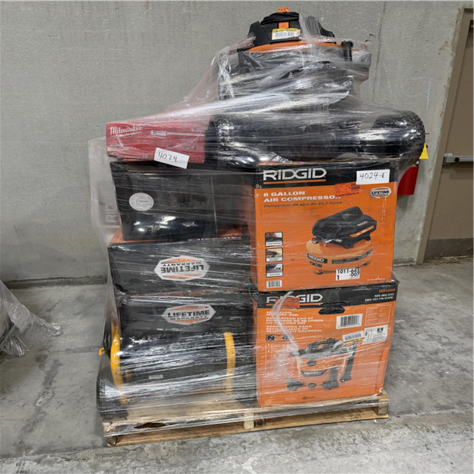 Atlanta Location AS-IS Tools Partial Truckload (4 Pallets) 4024-E