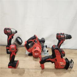 AS-IS- Milwaukee 18V Lithium-Ion Cordless (5-Tool) Combo Kit