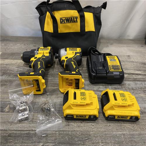 AS-IS DEWALT ATOMIC 20-Volt MAX Lithium-Ion Cordless Combo (2-Tool) Kit