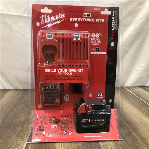 NEW- Milwaukee 18-Volt Lithium-Ion XC Starter Kit with One 5.0Ah Battery and Charger
