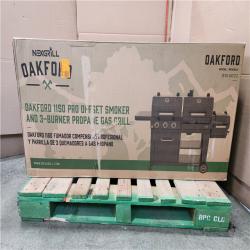 Phoenix Location NEW Nexgrill Oakford 1150 Pro 3-Burner Propane Gas and Offset Charcoal Smoker Combo Grill in Black (Sealed)