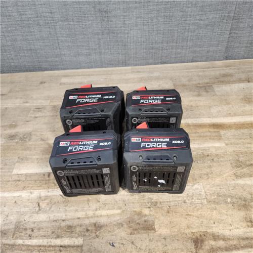 HOUSTON LOCATION - AS-IS MILWAUKEE FORGE BATTERY PACK QTY - 4