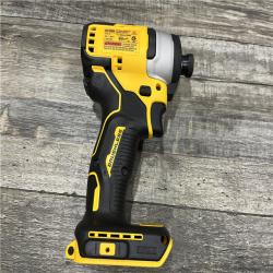 AS-IS DEWALT Atomic 20V Max Lithium-Ion Brushless Cordless Compact 1/4 in. Impact Driver Kit