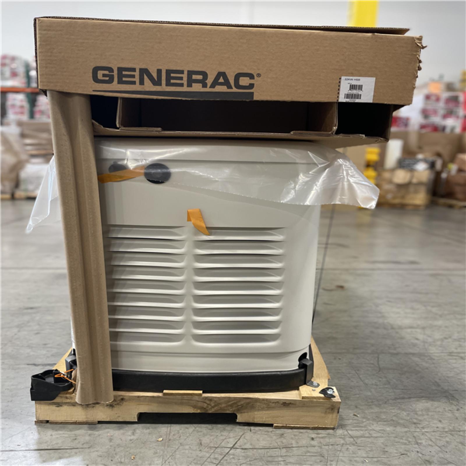 DALLAS LOCATION- GENERAC 22kW - Dual Fuel Air- Cooled Whole House Home Standby Generator With Transfer Switch