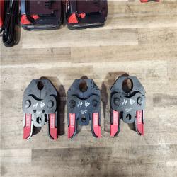 HOUSTON LOCATION - AS-IS (APPEARS LIKE NEW) M18 18V Lithium-Ion Cordless Short Throw Press Tool Kit with 3 PEX Crimp Jaws (2) 2.0 Ah Batteries and Charger