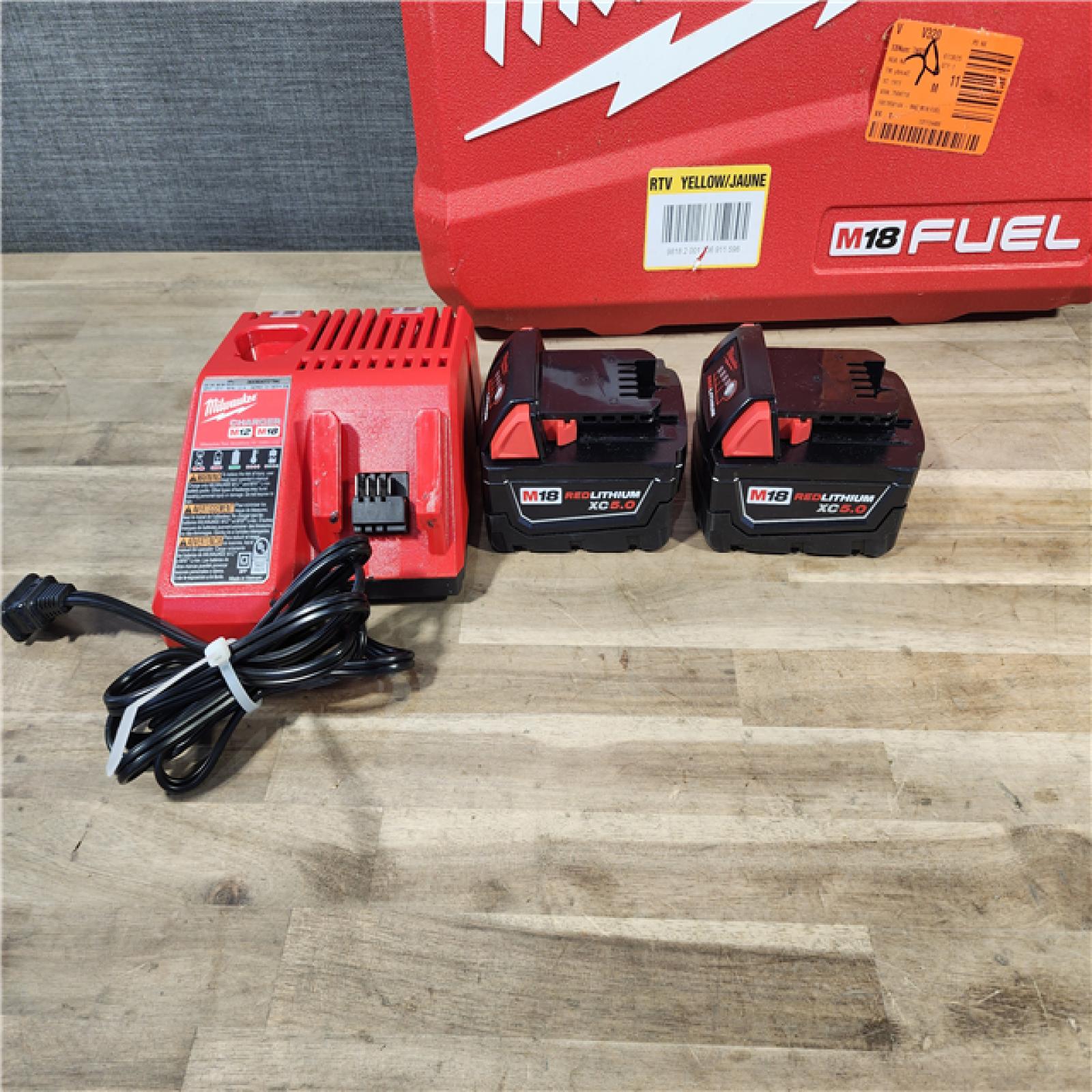 HOUSTON LOCATION - AS-IS MILWAUKEE FUEL 18V Lithium-Ion Brushless Cordless Hammer Drill and Impact Driver Combo Kit (2-Tool) with 2 Batteries